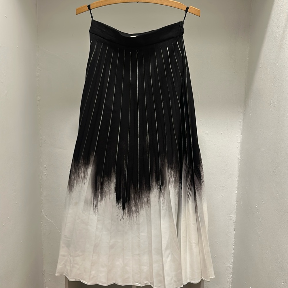 Morcel Mossimo pleated ombre midi skirt